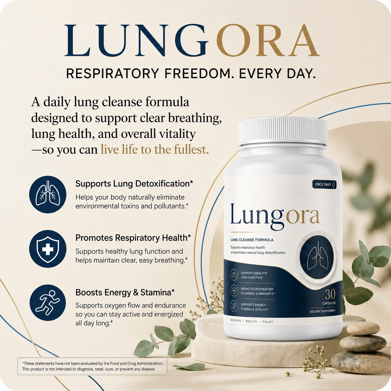 Lungora respiratory support supplement
